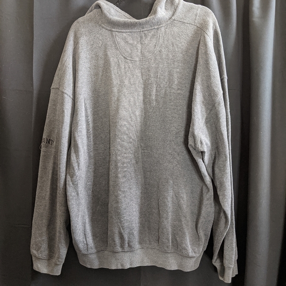 GANT gray 1/4 zip college logo knit sweatshirt - Picture 6 of 8